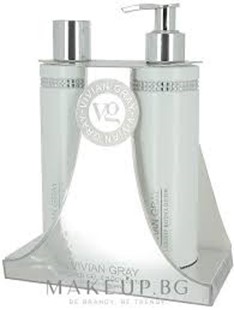 Picture of VIVIAN GRAY WHITE CRYSTAL LUXURY SHOWER SET